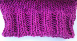 2x2 tubular cast on relaxed