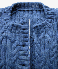 Round neck cardigan buttonhole Round neck cardigan buttonhole