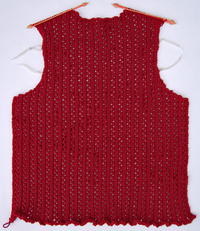 v neck cardigan back