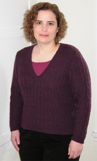 v-neck pullover done